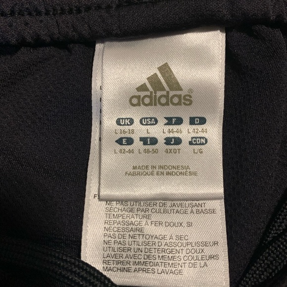 Adidas Women 3 Stripes Black & White Sports Shorts - Picture 7 of 8